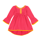 Infant Vestito Pom - pom Tunic Dress – Multicultural Cotton Toddler Outfit