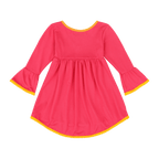 Infant Vestito Pom - pom Tunic Dress – Multicultural Cotton Toddler Outfit