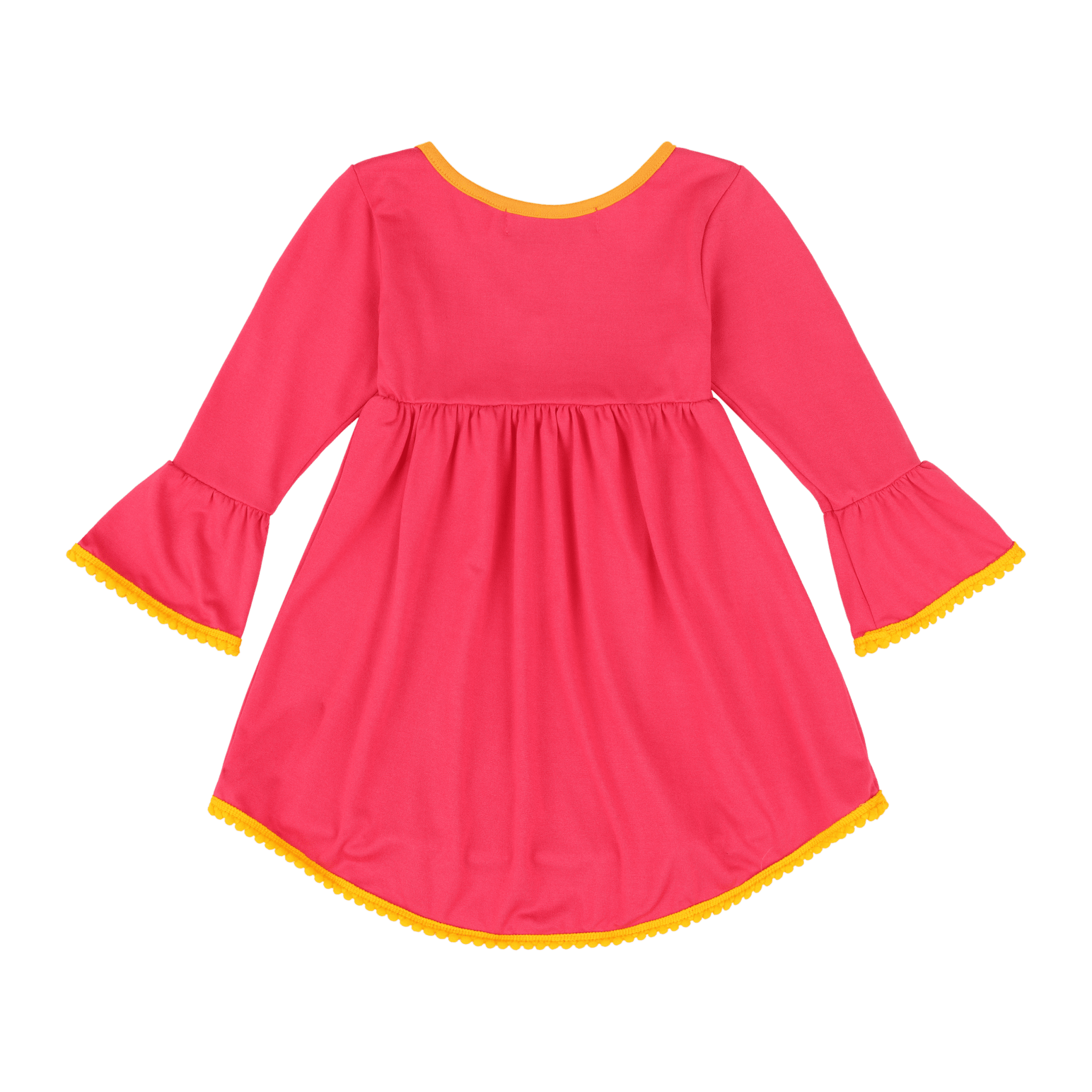 Infant Vestito Pom - pom Tunic Dress – Multicultural Cotton Toddler Outfit