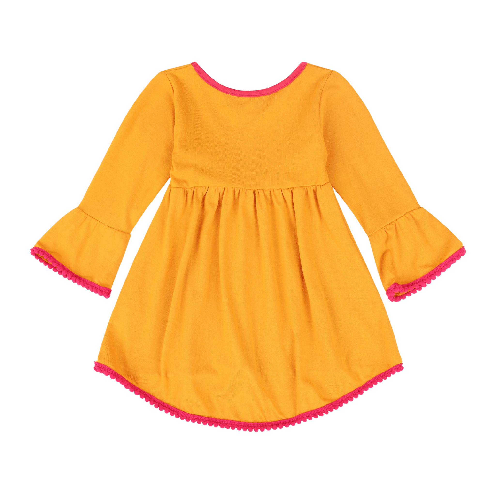 Infant Vestito Pom - pom Tunic Dress – Multicultural Cotton Toddler Outfit