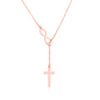 Infinity Cross Necklace La Vie Bien Infinity Cross Necklace