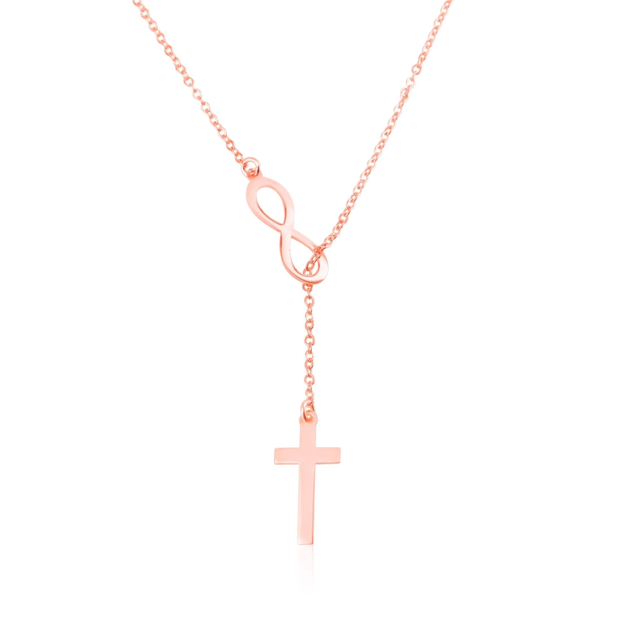 Infinity Cross Necklace La Vie Bien Infinity Cross Necklace