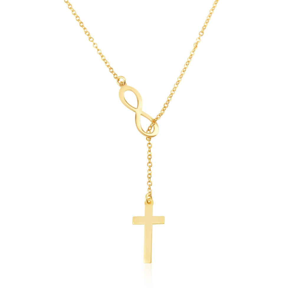 Infinity Cross Necklace La Vie Bien Infinity Cross Necklace