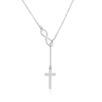 Infinity Cross Necklace La Vie Bien Infinity Cross Necklace