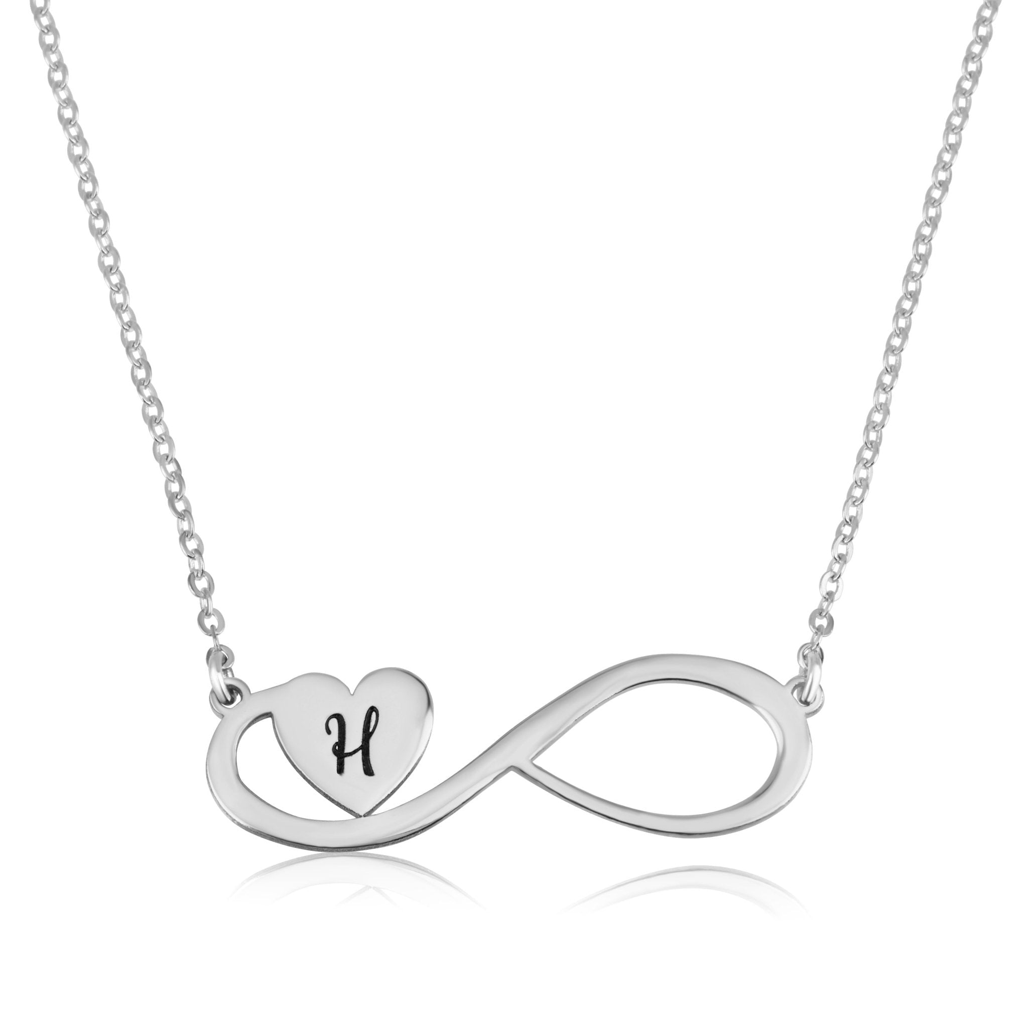 Infinity Initial Necklace La Vie Bien Infinity Initial Necklace