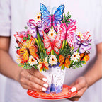 HugePop Butterfly Pop Up Card with Detachable Bouquet by Paper Love