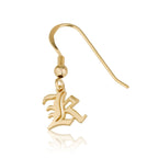 Initial Earrings La Vie Bien Initial Earrings