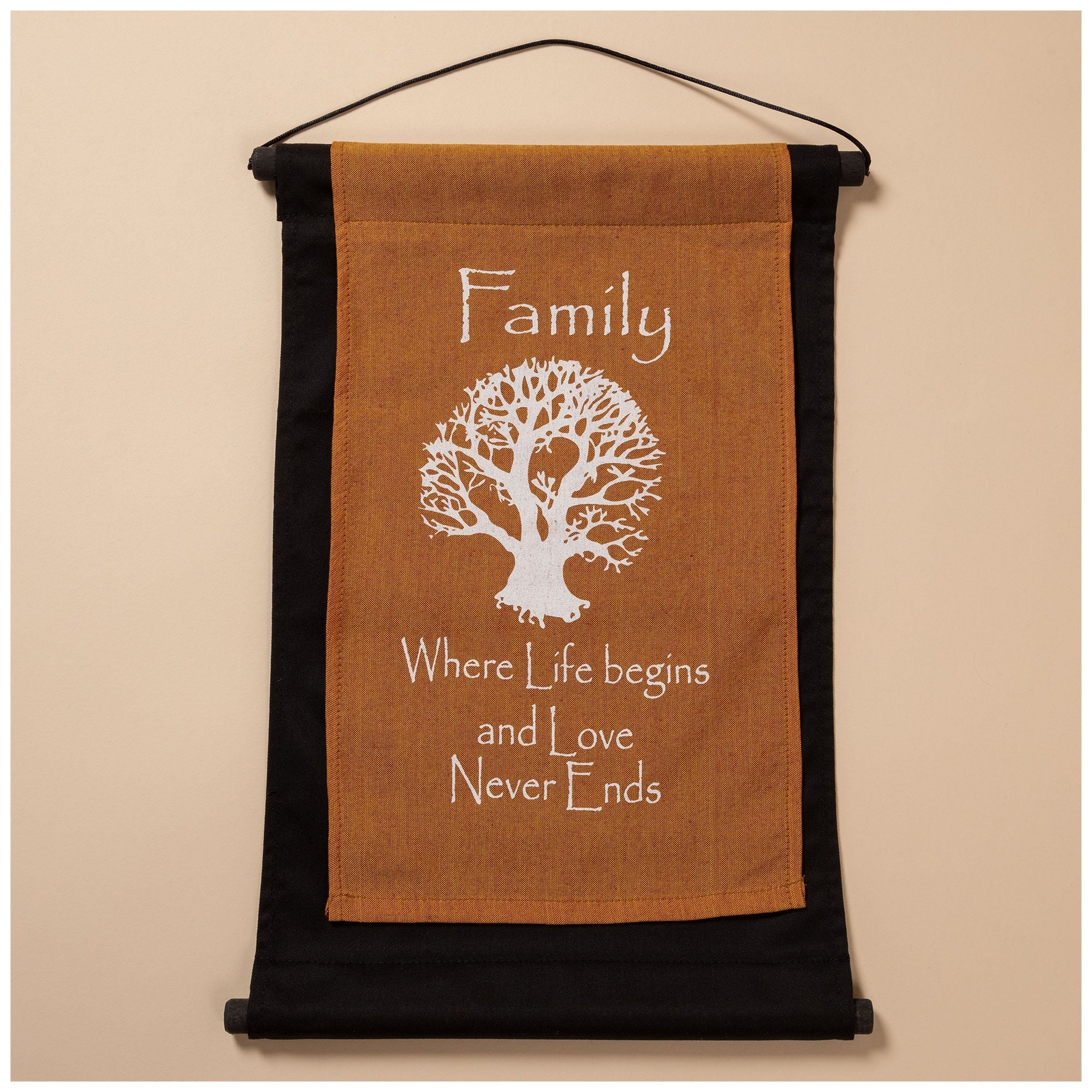 Inspirational Words Scroll Banner Decorative Home Accent La Vie Bien Inspirational Words Scroll Banner