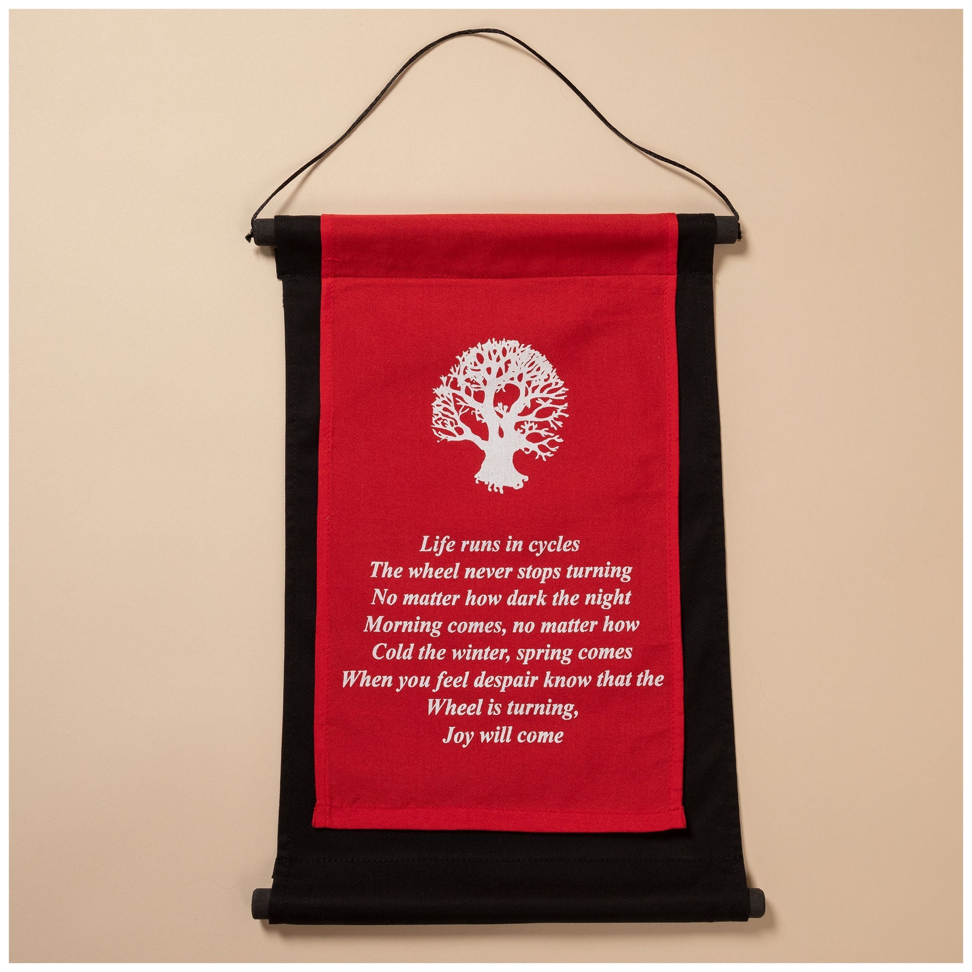 Inspirational Words Scroll Banner Decorative Home Accent La Vie Bien Inspirational Words Scroll Banner