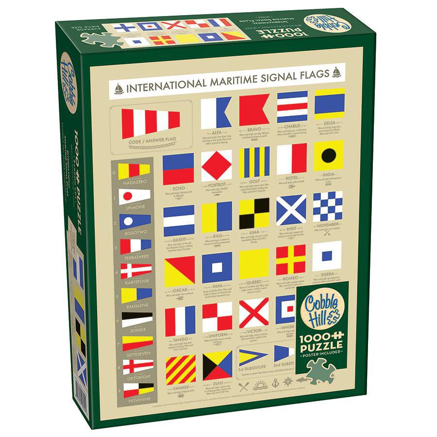 International Maritime Signal Flags 1000 Piece Jigsaw Puzzle Cobble Hill Jigsaw Puzzle La Vie Bien International Maritime Signal Flags 1000 Piece Jigsaw Puzzle Cobble Hill