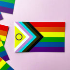 Intersex Progress Pride Sticker Sticker La Vie Bien Intersex Progress Pride Sticker