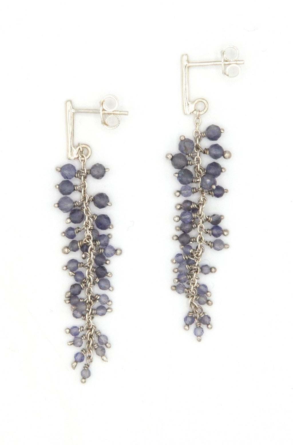 Iolite Cluster Earrings by Fair Anita