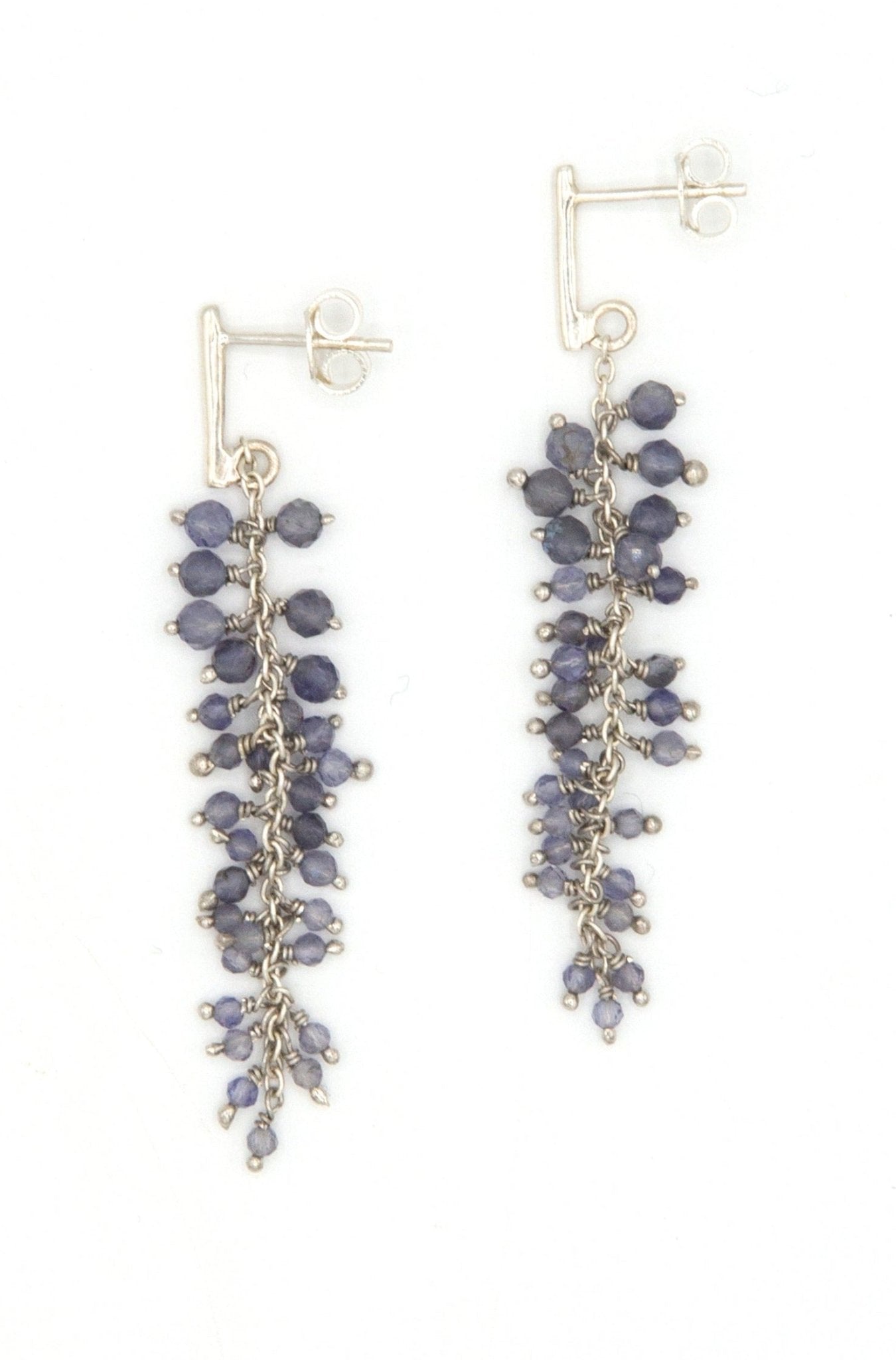 Iolite Cluster Earrings by Fair Anita