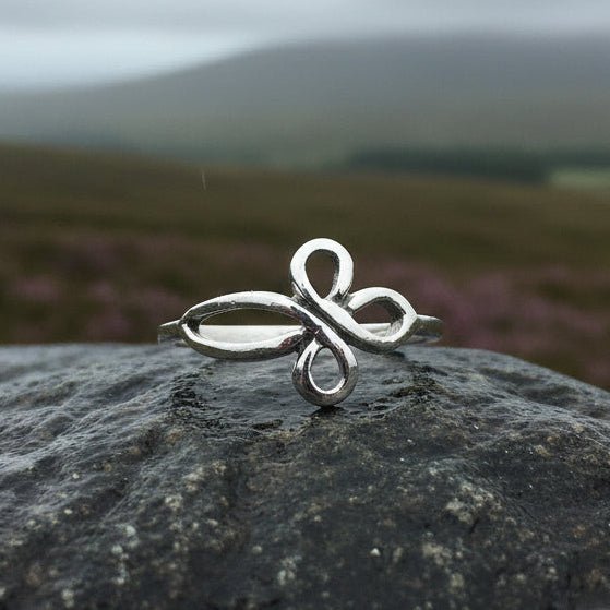 Iona Celtic Cross Ring in Sterling Silver Ring La Vie Bien Iona Celtic Cross Ring in Sterling Silver