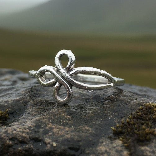 Iona Celtic Cross Ring in Sterling Silver Ring La Vie Bien Iona Celtic Cross Ring in Sterling Silver