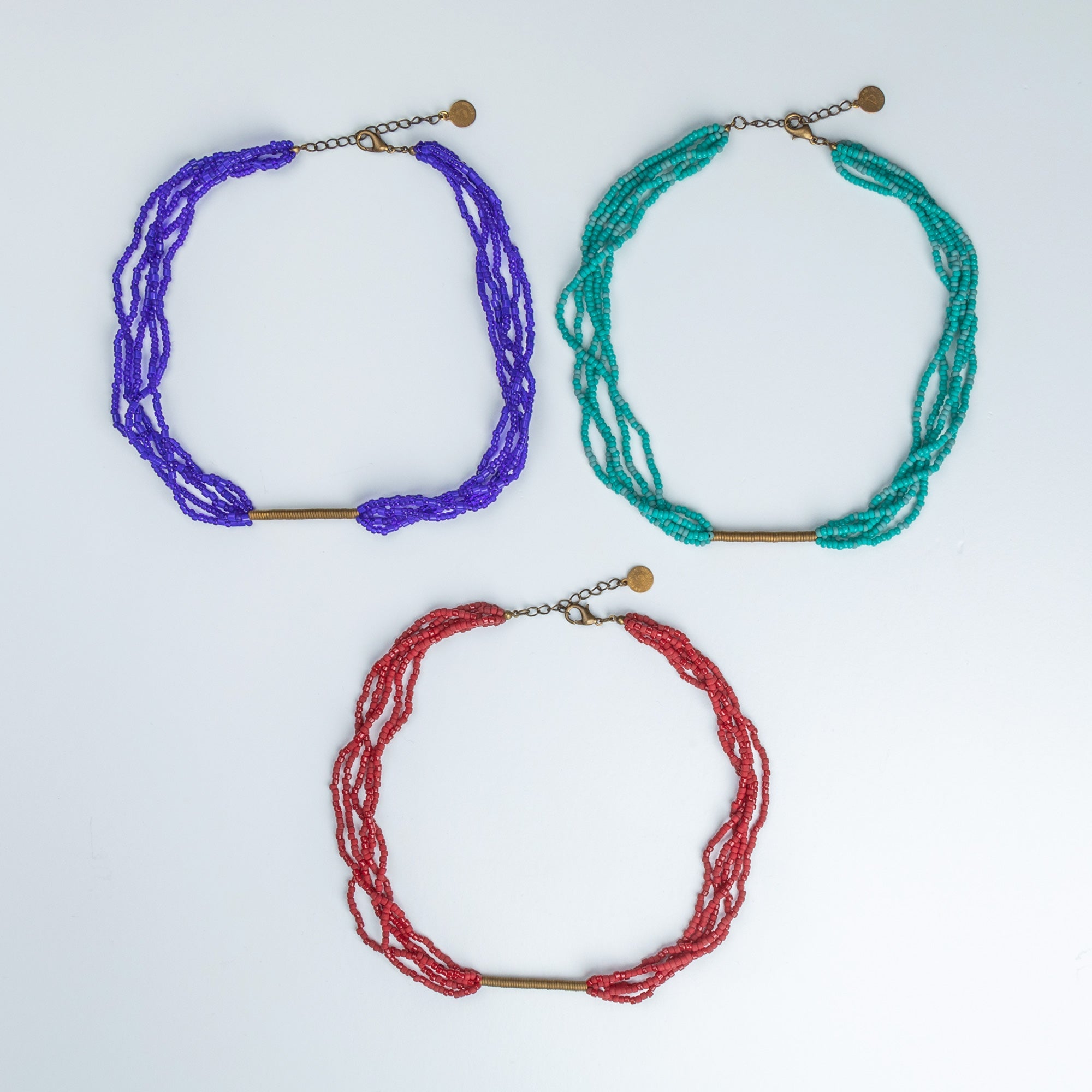 Iraqi Multi-Strand Beaded Necklace Necklaces - Fashion La Vie Bien Iraqi Multi-Strand Beaded Necklace