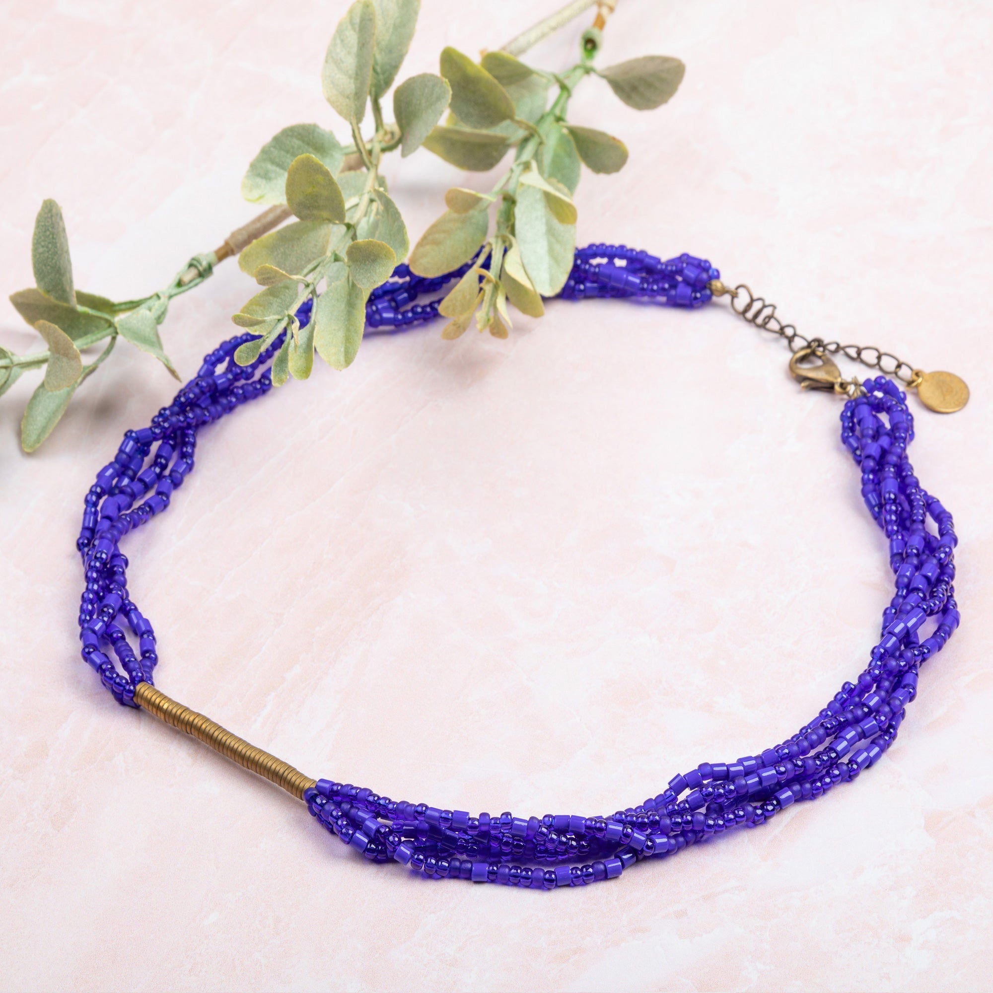 Iraqi Multi-Strand Beaded Necklace Necklaces - Fashion La Vie Bien Iraqi Multi-Strand Beaded Necklace