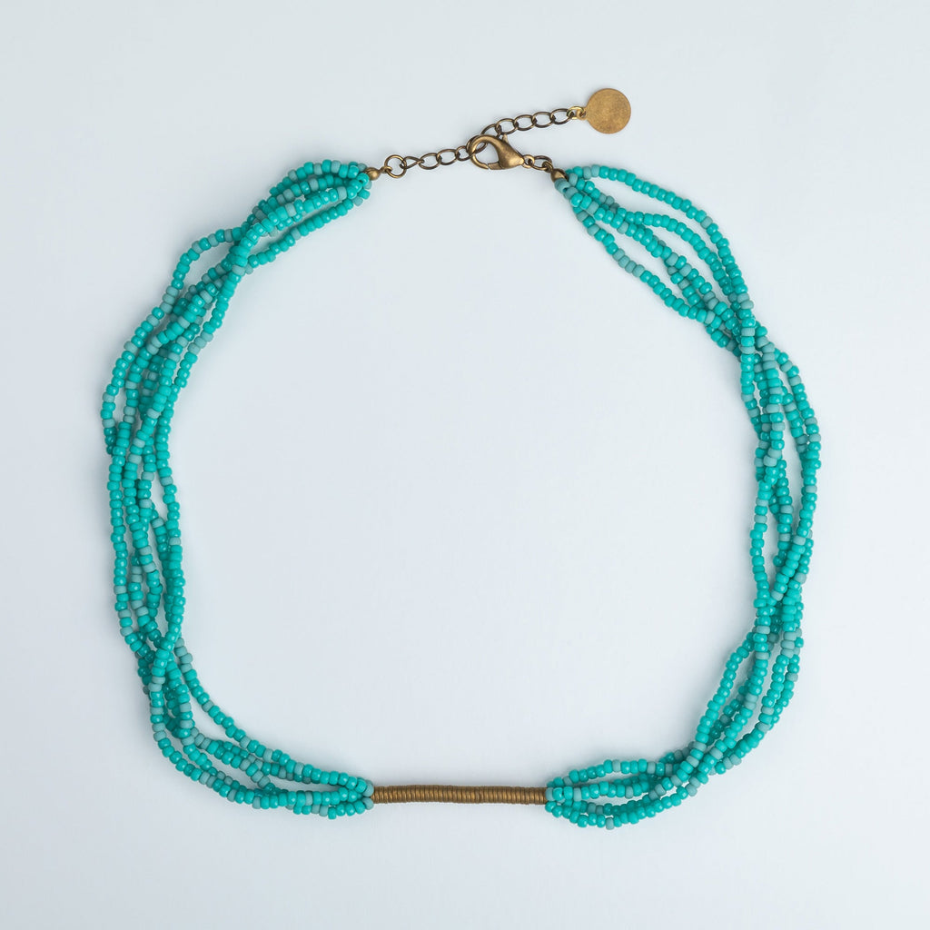 Iraqi Multi-Strand Beaded Necklace Necklaces - Fashion La Vie Bien Iraqi Multi-Strand Beaded Necklace