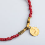 Iraqi Single Charm Beaded Bracelet Bracelets - Fashion La Vie Bien Iraqi Single Charm Beaded Bracelet