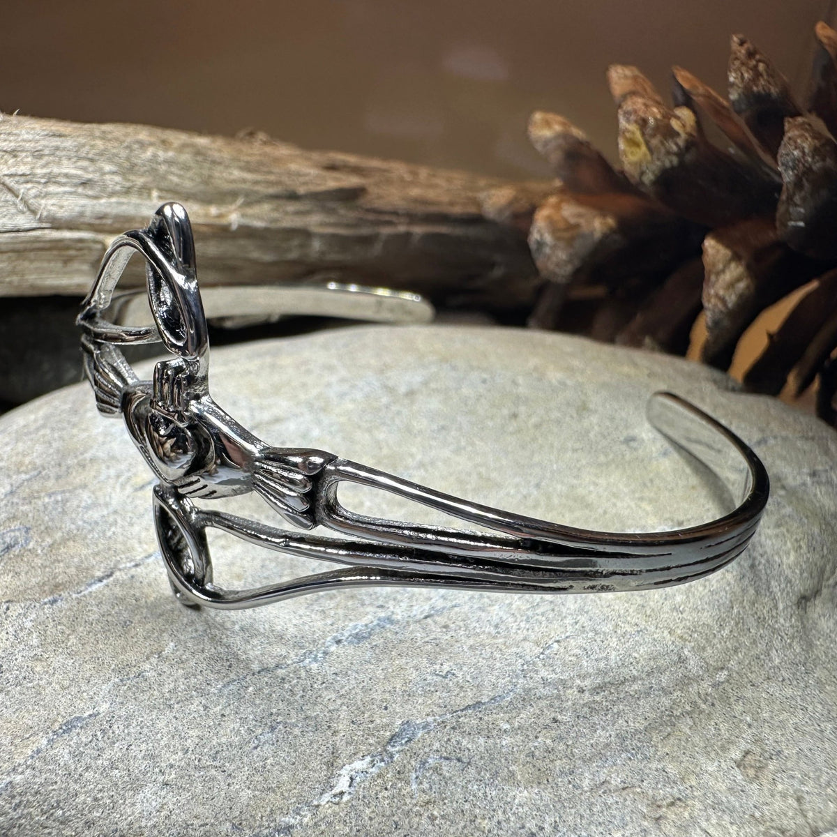 Ireland Claddagh Cuff Bracelet Cuff Bracelet La Vie Bien Ireland Claddagh Cuff Bracelet