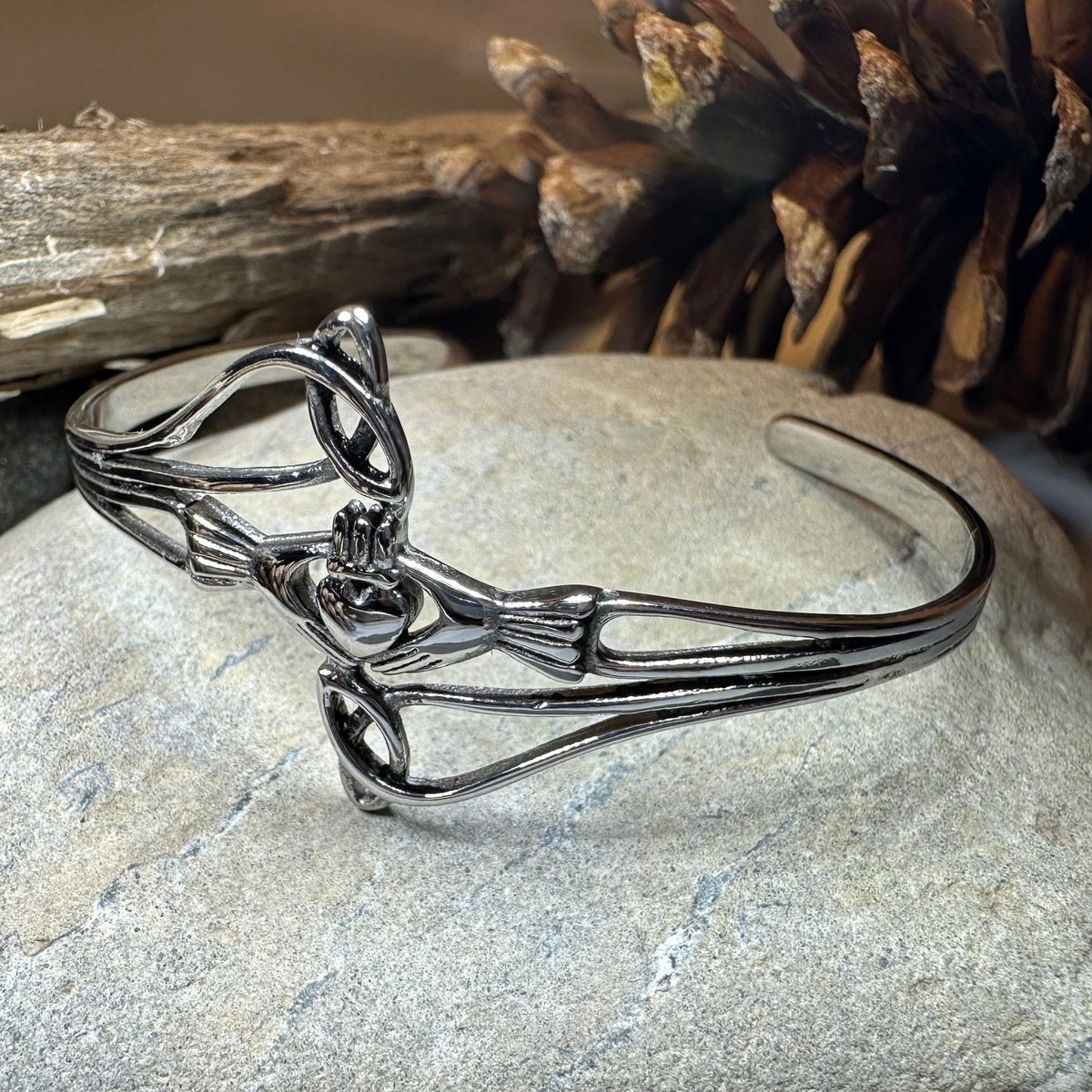 Ireland Claddagh Cuff Bracelet Cuff Bracelet La Vie Bien Ireland Claddagh Cuff Bracelet