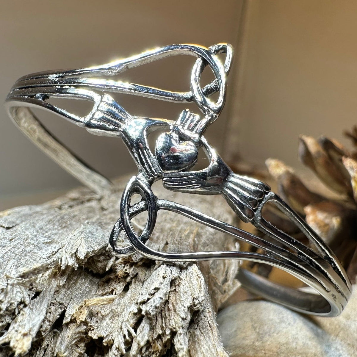 Ireland Claddagh Cuff Bracelet Cuff Bracelet La Vie Bien Ireland Claddagh Cuff Bracelet