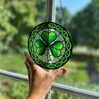 Ireland Forever Shamrock Stained Glass Gift Gifts La Vie Bien Ireland Forever Shamrock Stained Glass Gift