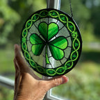 Ireland Forever Shamrock Stained Glass Gift Gifts La Vie Bien Ireland Forever Shamrock Stained Glass Gift