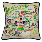 Ireland Hand - Embroidered Pillow Pillows La Vie Bien Ireland Hand - Embroidered Pillow