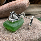 Ireland's Harp Post Earrings Post Earrings La Vie Bien Ireland's Harp Post Earrings