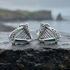 Ireland's Harp Post Earrings Post Earrings La Vie Bien Ireland's Harp Post Earrings