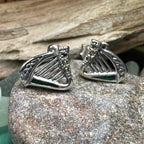 Ireland's Harp Post Earrings Post Earrings La Vie Bien Ireland's Harp Post Earrings