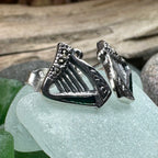 Ireland's Harp Post Earrings Post Earrings La Vie Bien Ireland's Harp Post Earrings