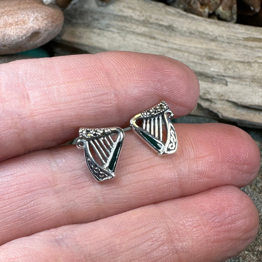 Ireland's Harp Post Earrings Post Earrings La Vie Bien Ireland's Harp Post Earrings