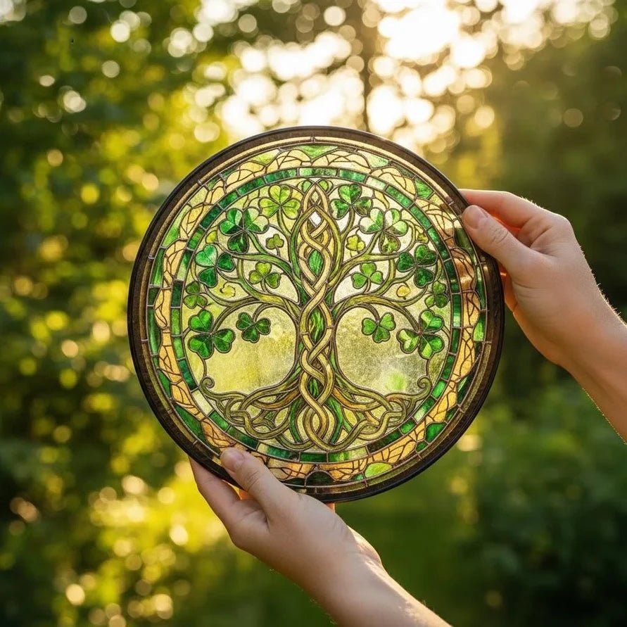 Ireland's Tree of Life Stained Glass Gift Gifts La Vie Bien Ireland's Tree of Life Stained Glass Gift