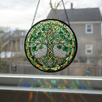 Ireland's Tree of Life Stained Glass Gift Gifts La Vie Bien Ireland's Tree of Life Stained Glass Gift
