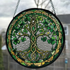 Ireland's Tree of Life Stained Glass Gift Gifts La Vie Bien Ireland's Tree of Life Stained Glass Gift