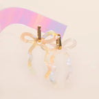 Iridescent Acrylic Bow Hoop Charms by Oh Clementine