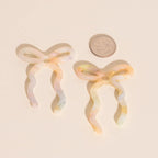 Iridescent Acrylic Bow Hoop Charms by Oh Clementine