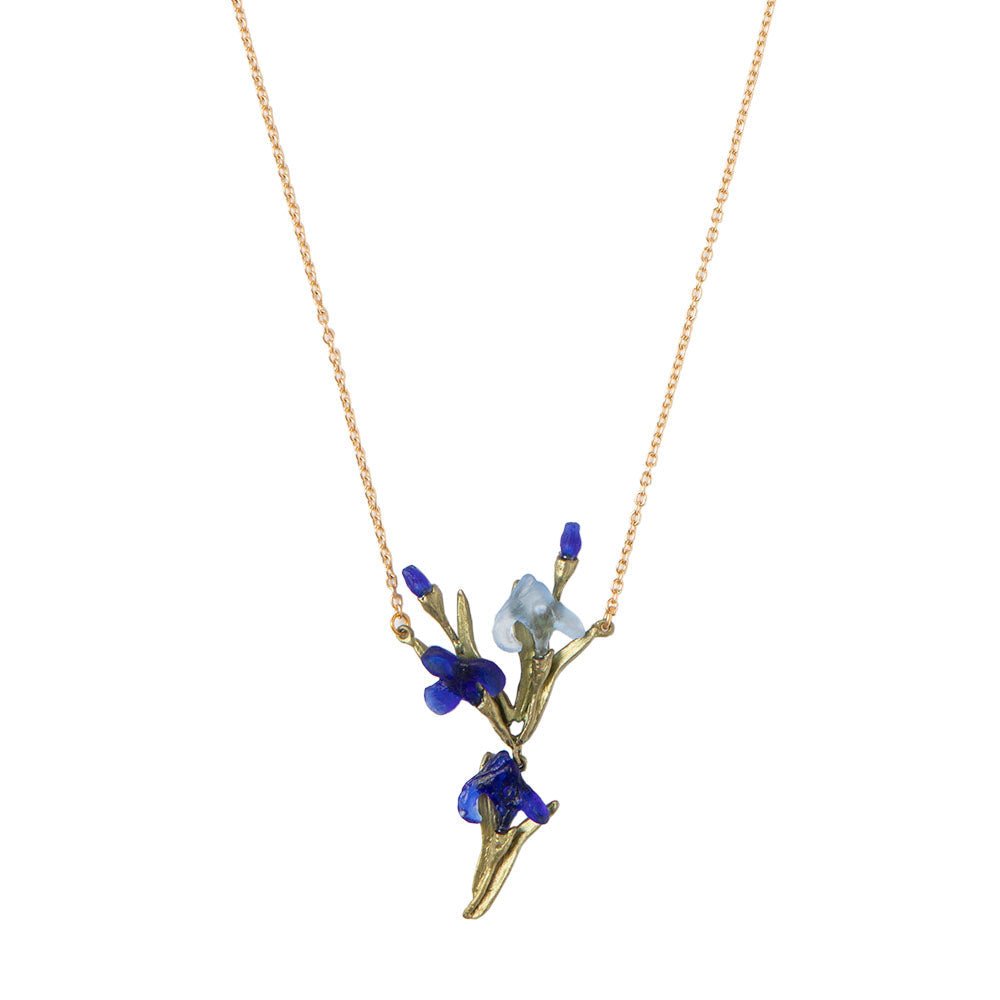 Irises Glass Pendant Necklace JEWELRY La Vie Bien Irises Glass Pendant Necklace