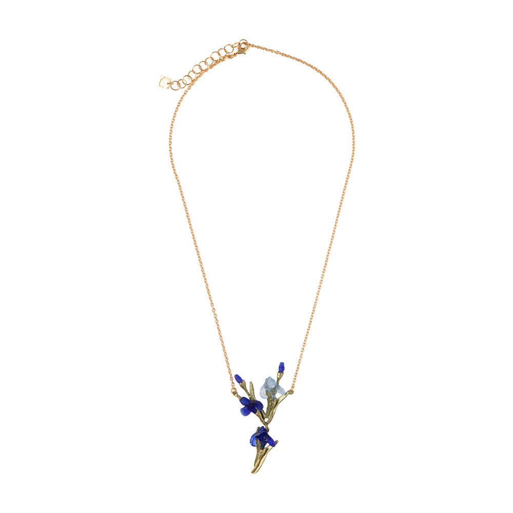 Irises Glass Pendant Necklace JEWELRY La Vie Bien Irises Glass Pendant Necklace