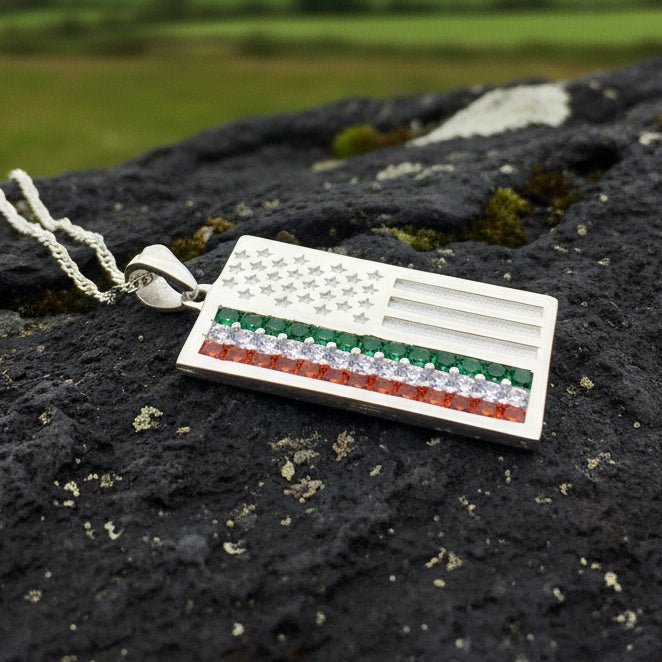Irish-American Flag Pendant Pendant La Vie Bien Irish-American Flag Pendant