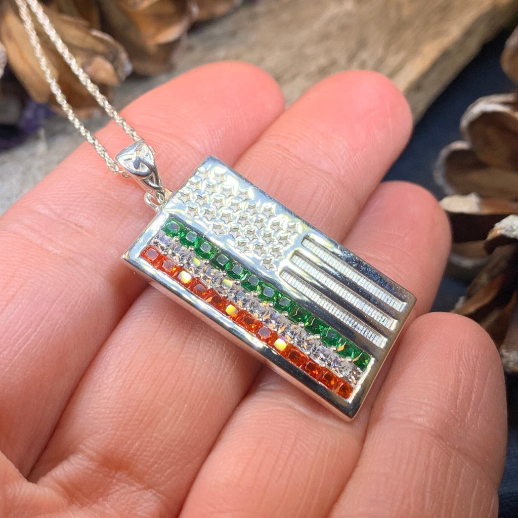 Irish-American Flag Pendant Pendant La Vie Bien Irish-American Flag Pendant