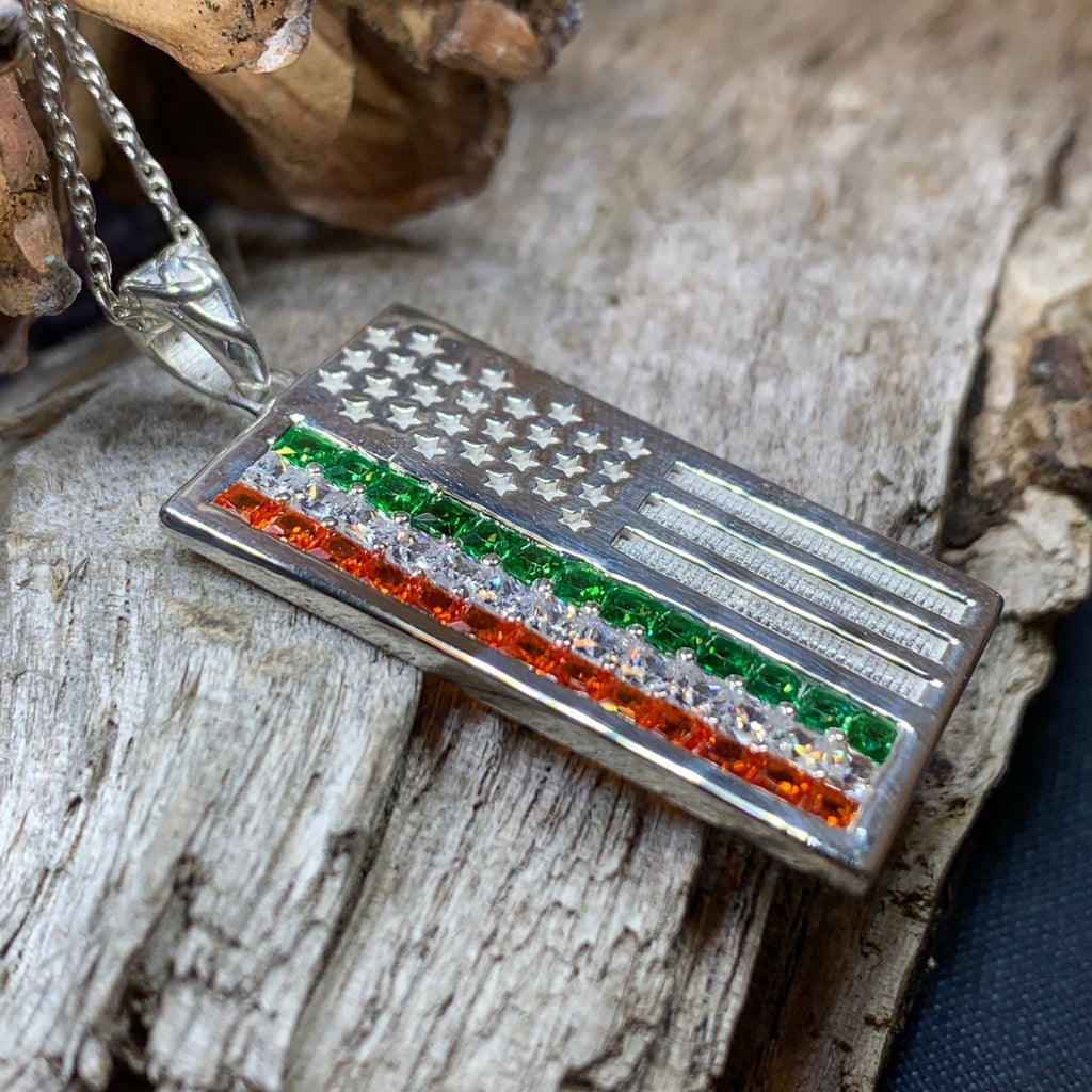 Irish-American Flag Pendant Pendant La Vie Bien Irish-American Flag Pendant