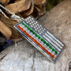 Irish-American Flag Pendant Pendant La Vie Bien Irish-American Flag Pendant