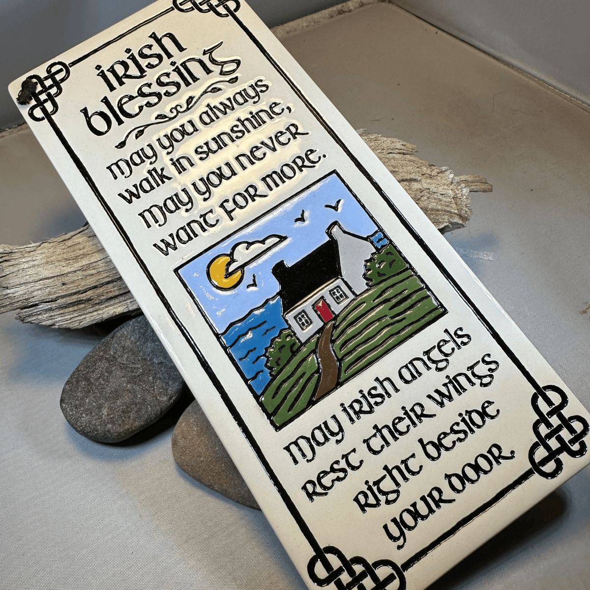 Irish Angels Blessing Ceramic Wall Art Gifts La Vie Bien Irish Angels Blessing Ceramic Wall Art