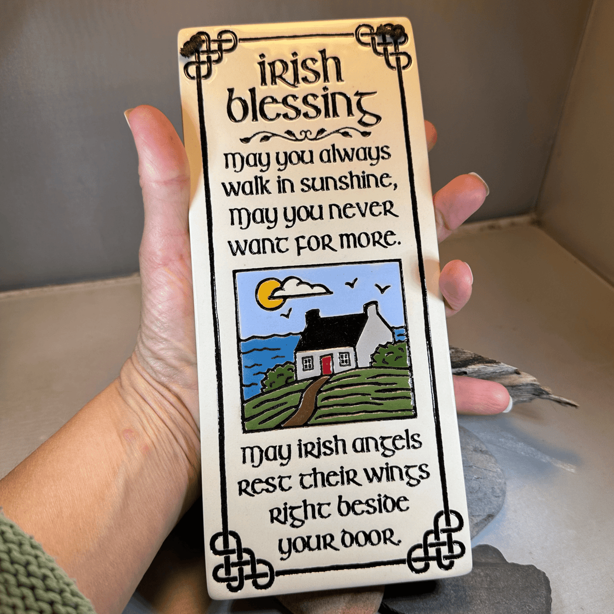Irish Angels Blessing Ceramic Wall Art Gifts La Vie Bien Irish Angels Blessing Ceramic Wall Art