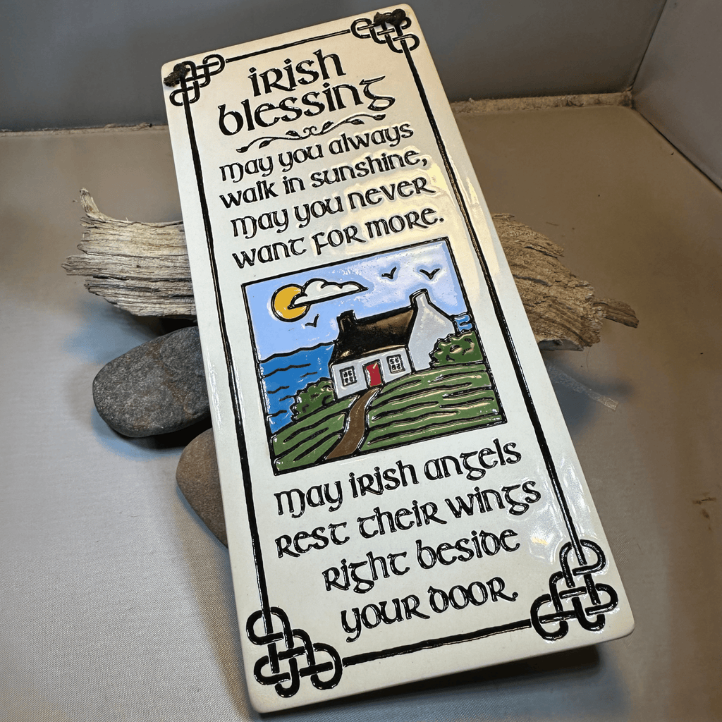 Irish Angels Blessing Ceramic Wall Art Gifts La Vie Bien Irish Angels Blessing Ceramic Wall Art