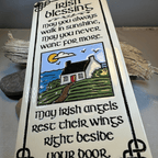 Irish Angels Blessing Ceramic Wall Art Gifts La Vie Bien Irish Angels Blessing Ceramic Wall Art