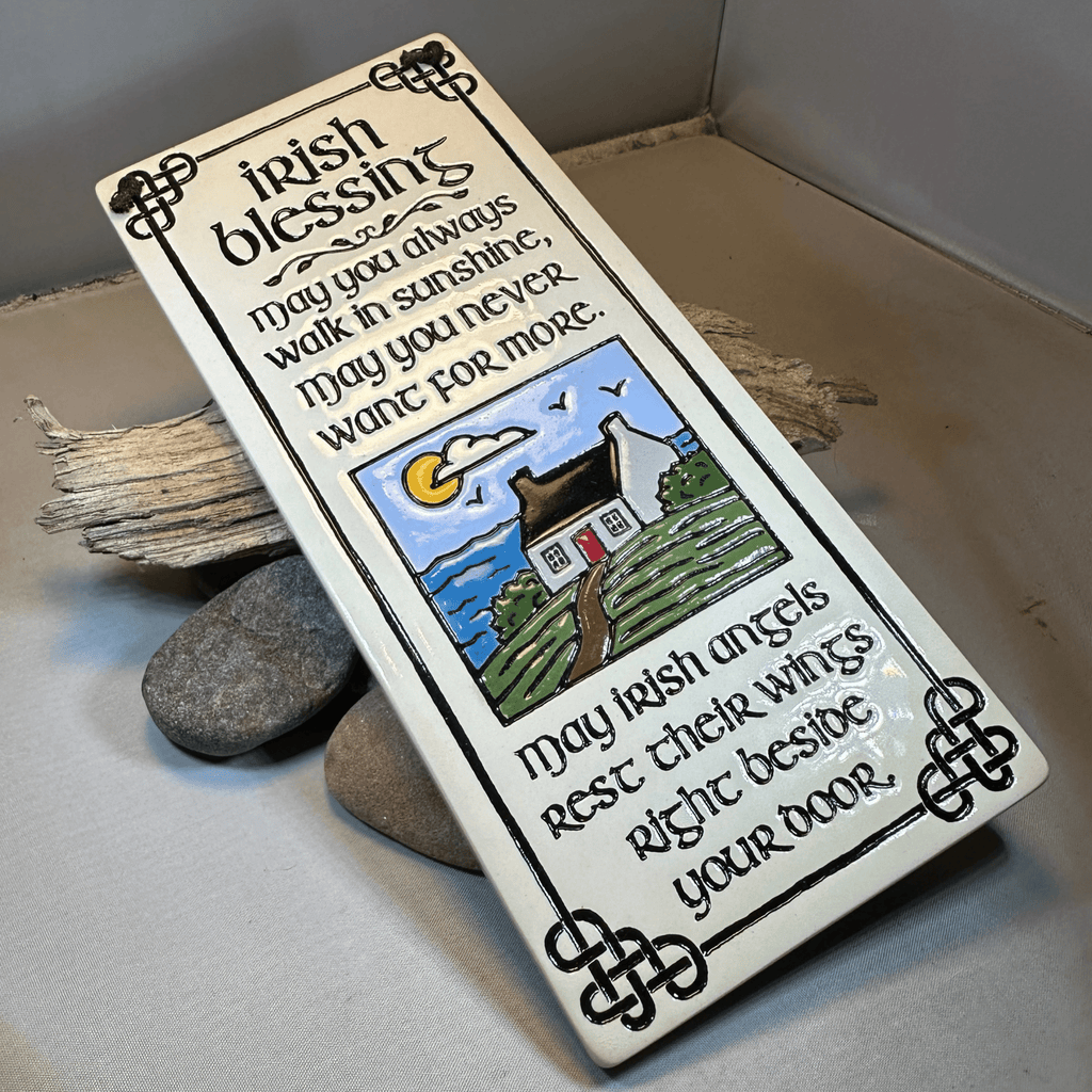 Irish Angels Blessing Ceramic Wall Art Gifts La Vie Bien Irish Angels Blessing Ceramic Wall Art